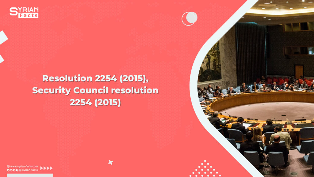 Resolution 2254 (2015), Security Council resolution 2254 (2015)