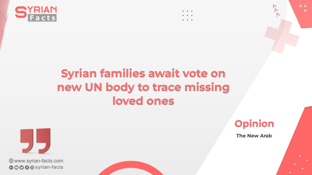 Syrian families await vote on new UN body to trace missing loved ones