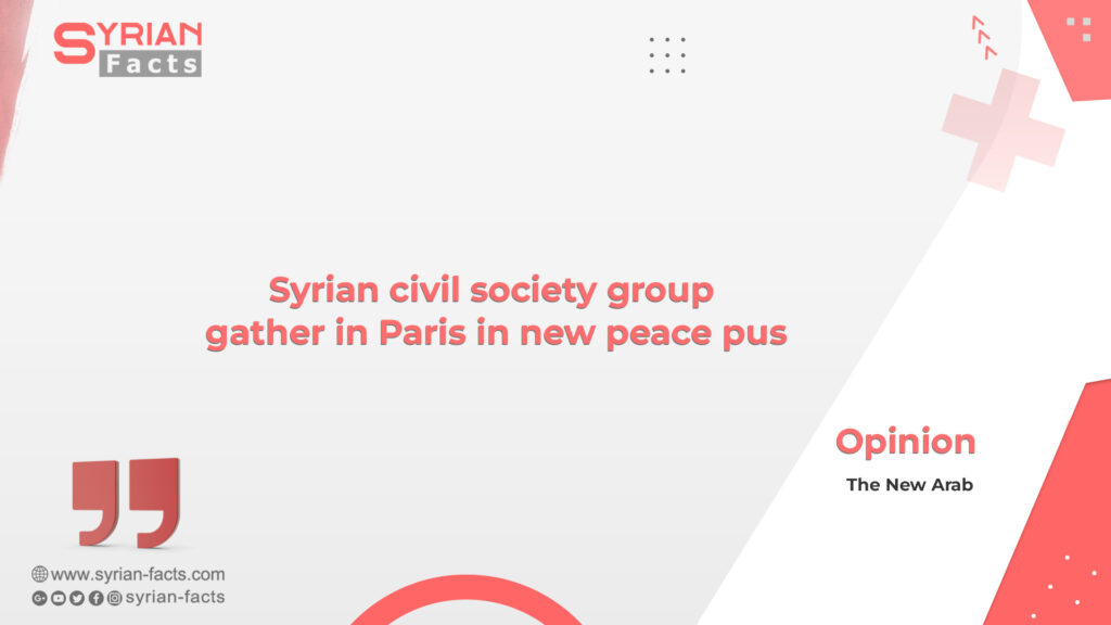 Syrian civil society groups gather in Paris in new peace push