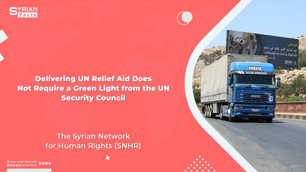 Delivering UN Relief Aid Does Not Require a Green Light from the UN Security Council