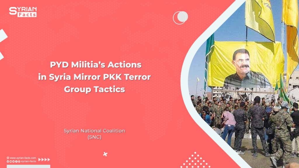 PYD Militia’s Actions in Syria Mirror PKK Terror Group Tactics