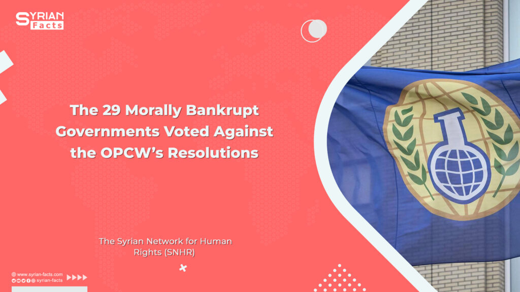 The 29 Morally Bankrupt Governments Voted Against the OPCW’s Resolutions